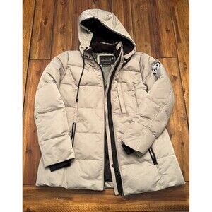 Arctic Expedition Horizontal Quilted Down Coat Gray Women’s Medium